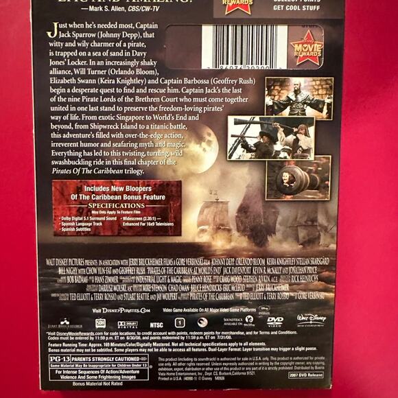 Disney's Pirates of the Caribbean: At World's End DVD - Picture 3 of 3